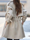 Stijlvolle Dames Trenchcoat – Warme Elegantie voor Herfst & Winter | Wit 