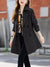 Stijlvolle Dames Trenchcoat – Warme Elegantie voor Herfst & Winter | Zwart