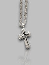 Templars Kruis Hanger van Roestvrij Staal met Luxe Afwerking – Verstelbare Ketting, Tijdloos Design in Zilver en Goud of Zilver en Zwart | Zilver