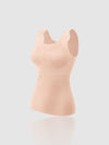 Thermische Tanktop Dames met Verwijderbare BH-Pads en Hoge Elasticiteit – Comfortabele Mouwloze Top voor Activiteiten - Nude