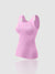Thermische Tanktop Dames met Verwijderbare BH-Pads en Hoge Elasticiteit – Comfortabele Mouwloze Top voor Activiteiten - Roze-paars