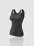Thermische Tanktop Dames met Verwijderbare BH-Pads en Hoge Elasticiteit – Comfortabele Mouwloze Top voor Activiteiten - Zwart