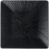 Schwarze quadratische Platte