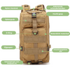TrailMaster Zaino - Zaino tattico impermeabile