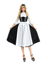 Traditionele zwarte lijfje Dirndl-jurk | Oktoberfest 2