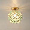 Lampada da soffitto in PVC stile retrò – motivo floreale per un aspetto unico