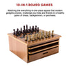 Set Multi-Giochi – 10 Giochi da Tavolo Classici in 1