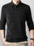 Valse Tweed Pullover Heren met Reverskraag – Luxe Comfortabele Truien voor Kantoor en Casual Outfits - Zwart