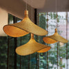 EcoLoom Lampada a Sospensione in Bambù – Intreccio Artigianale con Aspetto Naturale