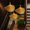 EcoLoom Lampada a Sospensione in Bambù – Intreccio Artigianale con Aspetto Naturale