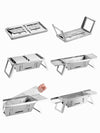 Vouwbare RVS Buitenbarbecue met Rookvrij Ontwerp en Verstelbare Temperatuur - C