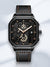Waterdicht Kwarts Horloge voor Mannen met Octagonaal Design en Leren Band - 30M Waterdicht Uurwerk 6