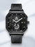 Waterdicht Kwarts Horloge voor Mannen met Octagonaal Design en Leren Band - 30M Waterdicht Uurwerk 7