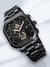 Waterdicht Kwarts Horloge voor Mannen met Octagonaal Design en Leren Band - 30M Waterdicht Uurwerk A