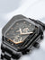 Waterdicht Kwarts Horloge voor Mannen met Octagonaal Design en Leren Band - 30M Waterdicht Uurwerk B