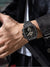 Waterdicht Kwarts Horloge voor Mannen met Octagonaal Design en Leren Band - 30M Waterdicht Uurwerk C
