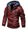 Calho | Giacca premium in pelle con cappuccio