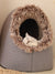 Winter Huisdierenbed met Grotontwerp – Warm, Comfortabel & Ondersteunend voor Honden en Katten | A