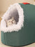 Winter Huisdierenbed met Grotontwerp – Warm, Comfortabel & Ondersteunend voor Honden en Katten | Groen