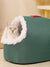 Winter Huisdierenbed met Grotontwerp – Warm, Comfortabel & Ondersteunend voor Honden en Katten | Groen A