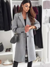 Wollen jas voor dames, minimalistisch design | Winter 2