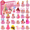 24 stuks kerst badkuip eendjes adventkalender