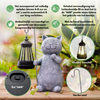 Gatto da giardino solare - Decorazione affascinante con effetto luce magico