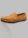 Zwarte Suède Loafers Dames met Gevoerde Binnenzool – Comfortabele Slip-On Schoenen voor Elke Gelegenheid |Bruin
