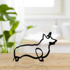 Minimalistische Hundekunstskulptur