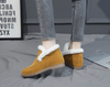 Stivaletti in suede e pelle