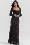Zavando – Elegantes, weibliches Maxikleid aus Spitze