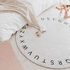 Witte ronde tapijt