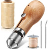 Set di strumenti ago e filo in pelle