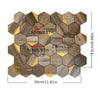 WallStyle HexaPanels - Carta da parati esagonale autoadesiva impermeabile