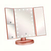 GlowMirror – Specchio da trucco LED pieghevole con ingrandimento 3x/2x