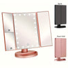 GlowMirror – Specchio da trucco LED pieghevole con ingrandimento 3x/2x