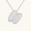 Collana con diamante iniziale a bolle