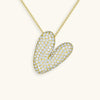 Collana con diamante iniziale a bolle