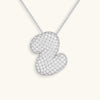 Collana con diamante iniziale a bolle