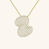 Collana con diamante iniziale a bolle