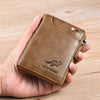 SafetyWallet - Portafoglio in pelle anti-furto con protezione RFID