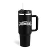 Isolierbecher mit Griff und Strohhalm, 40 oz