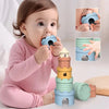 StackCastle - Castello Impilabile in Silicone & Bicchieri da Dentizione