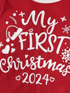 Schattiges Weihnachtsoutfit für Babys - Mein erstes Weihnachten 2024