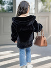 SnowChic - Giacca per ragazze foderata in pile con cappuccio carino