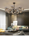 NobleLuminance - Glaskogel lampadario a corona