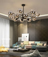 NobleLuminance - Glaskogel lampadario a corona