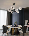 NobleLuminance - Glaskogel lampadario a corona