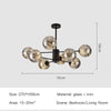 NobleLuminance - Glaskogel lampadario a corona