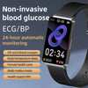 Orologio intelligente Luxe per misurazione non invasiva della glicemia: ECG, PPG, frequenza cardiaca, VRC | Marchio salute, fitness tracker per donne e uomini